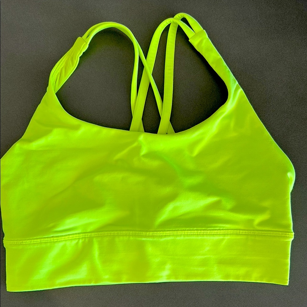 Lululemon Neon Yellow Sports Bra